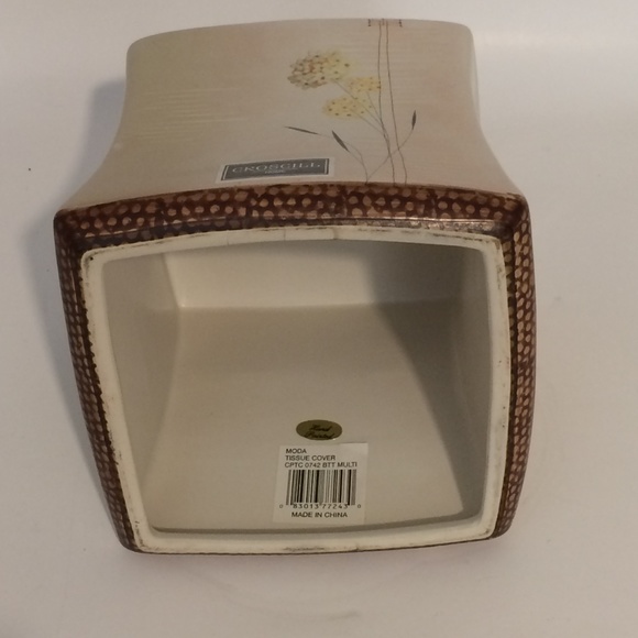 Tissue Box Cover Beige by Croscill Ceramic - Picture 8 of 8